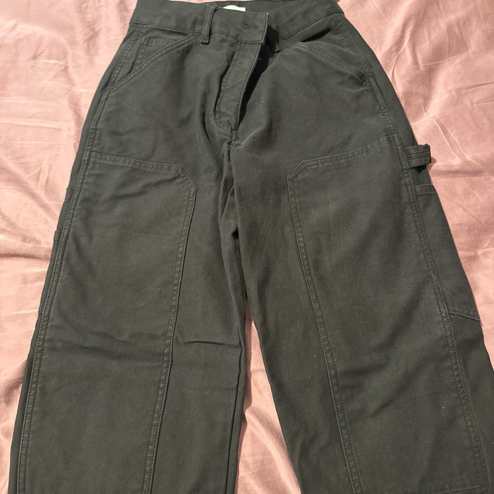 Wilfred Black Straight Leg Pants